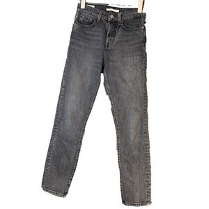 Abercrombie & Fitch Curve Love Ultra High Rise The Slim Straight 10/30 32 Inseam